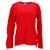 Tommy Hilfiger Damen-Pullover mit selbstbindendem Band Rot Baumwolle  ref.1159232