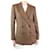 Etro Americana de lana con botonadura forrada marrón - talla UK 12 Castaño  ref.1159254