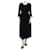 Autre Marque Robe midi en velours noir - taille UK 12 Polyester  ref.1159257