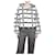 Autre Marque Weiß-schwarz karierte Jacke aus Wollmischung – Größe S Polyester  ref.1159259