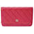 Timeless Chanel Matelassé Red Leather  ref.1159562