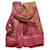 Hermès “Lotus Flowers” Shawl 140x140 cm Pink Silk  ref.1159932