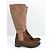 Prada Vintage 90s Two Tone Brown Suede Boots - view 4