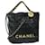 Chanel Chanel 22 Bolsa de mão com corrente em couro preto AS3980 Autenticação CC 59889S  ref.1159966