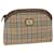 Autre Marque Burberrys Nova Check Clutch Bag Nylon Canvas Beige Auth bs10231  ref.1159983