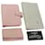CHANEL Key Case Day Planner Cover Wallet Leather 3Set Pink Beige CC Auth bs9354  ref.1160002