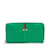 Carteira Longa Saint Laurent Y Line Verde Couro  ref.1160217