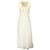 Autre Marque Giambattista Valli White Sleeveless Embroidered Lace Midi Dress Cotton  ref.1160626