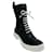 Autre Marque Henry Beguelin Black Perforated Leather Lace Up Boots  ref.1160631