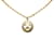 Collier pendentif rond Chanel CC doré Or jaune  ref.1160684