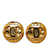 Clipe Chanel CC dourado em brincos Banhado a ouro  ref.1160692