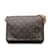 Bolsa de ombro com alça curta Louis Vuitton Monogram Musette Tango marrom Couro  ref.1160711