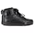 Gucci High-Top-Sneakers aus schwarzem Leder  ref.1161163