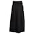Max Mara Weekend Pleated Belted Maxi Skirt in Black Cotton  ref.1161206