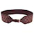 Gucci Embellished Leather-Trimmed Waist Belt in Maroon Canvas Brown Red  ref.1161220