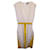 Robe sans manches Fendi en viscose blanche Fibre de cellulose Multicolore  ref.1161245