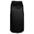 Jupe mi-longue drapée Max Mara en soie noire  ref.1161250