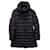 Moncler Flammette Zip-Away Hood Quilted-Down Coat in Black Nylon Polyamide  ref.1161259