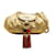 Loewe Bolsa crossbody com franjas de couro Dourado  ref.1161300