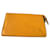 Louis Vuitton clutch bag Yellow Leather  ref.1161339