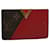 LOUIS VUITTON Monogram Porte Cartes Kimono Card Case Red M56172 LV Auth 59099 Cloth  ref.1161377