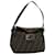 FENDI Zucca Canvas Mamma Baguette Shoulder Bag Black Brown Auth bs10105  ref.1161380