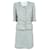 Chanel Gisele Bundchen Abito in tweed con bottoni gioiello Beige  ref.1161464