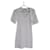 Robe Chanel boutonnée sur le devant avec poche en tricot texturé blanc Viscose  ref.1161471