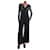 Stella Mc Cartney Mono de seda negro con cuello de pico y lentejuelas - talla IT 38  ref.1161694