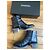 Chanel Leather Ankle Boots Black C Logo - view 8
