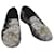 Hermès HERMES Jungle semelle cuir Chaussures Toile 42.5 Noir Blanc Marron Auth bs9909  ref.1161784