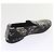 Hermès HERMES Jungle Semelle Cuir Schuhe Canvas 42.5 Schwarz Weiß Braun Auth bs9909 - Ansicht 16