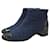 Chanel Tweed-Ankle-Boots aus Lackleder Mehrfarben  ref.1161847