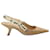 Zapatos de salón destalonados Dior J'adior en charol beige Cuero  ref.1161900