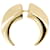 Regenerierter Einzelmond-Ohrring – Marine Serre – Metall – Gold Golden Metallisch  ref.1161912