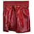 Miu Miu Faux Leather Mini Skirt in Red Polyester  ref.1161926