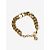 Christian Dior Bracelet CD maille gourmette dorée - vue 2