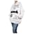 Prada Weißer, übergroßer Kapuzenpullover mit Grafikdruck – Größe M Baumwolle  ref.1161972