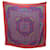 Hermès HERMES CHALE FLOWERS IN CASHMERE AND RED SILK CASHMERE SHAWL SCARF  ref.1162119