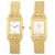 JAEGER LECOULTRE REVERSO DUETTO LADY WATCH 266.1.44 In gold 18K & DIAMOND Golden Yellow gold  ref.1162240