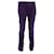 Pantalones de pana slim fit de algodón morado Saint Laurent Púrpura  ref.1162250
