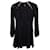 Zimmermann Goldie Mini vestido recortado em linho preto  ref.1162261