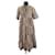Ganni vestido de algodón Beige  ref.1162659