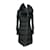 VERSACE Coats Black Fur  ref.1162734
