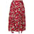 Romeo Gigli Burgundy Floral Skirt Dark red Cotton  ref.1162753
