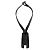 Collana Giorgio Armani in pelle nera - vista 4