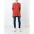 Pull en laine rouge Romeo Gigli - vue 2