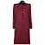 Emanuel Ungaro Ungaro Burgundy Checked Wool Dress Black Dark red Sand  ref.1162812