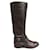 Sergio Rossi p boots 37 Brown Leather  ref.1163197