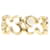 & Other Stories 18K Floral Link Ring Golden Metal Gold  ref.1163294